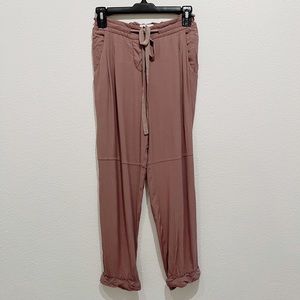 Aritzia Wilfred Drawstring Silk Pants in XXS